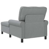 vidaXL Chaise Lounge met kussen Lichtgrijs 91 x 157 x 91 cm Stof