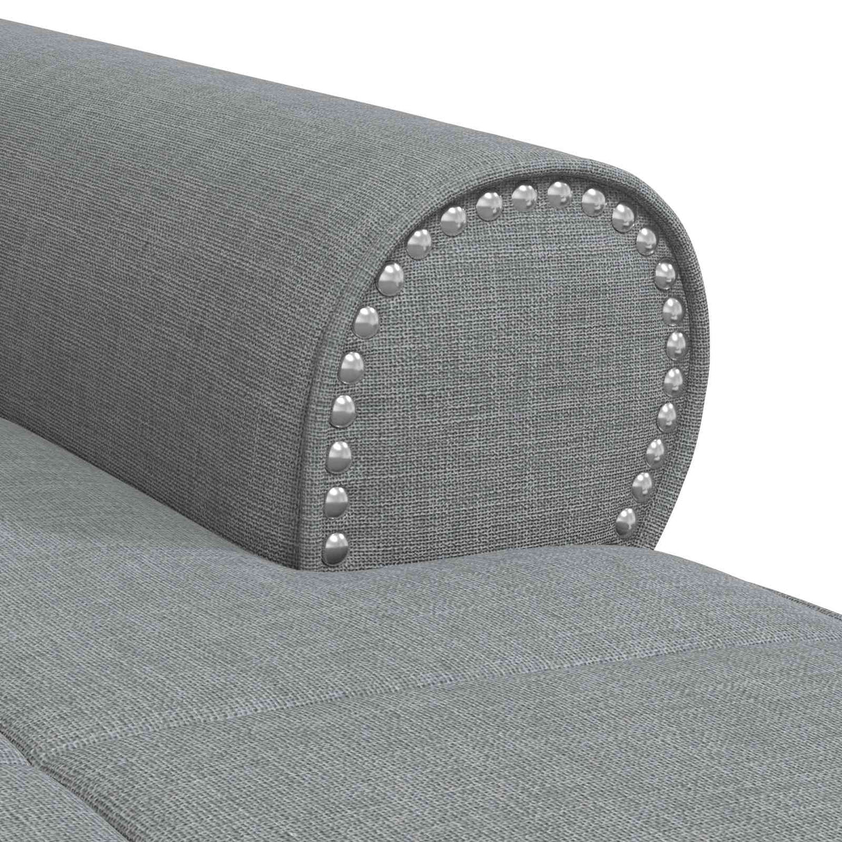 vidaXL Chaise Lounge met kussen Lichtgrijs 91 x 157 x 91 cm Stof