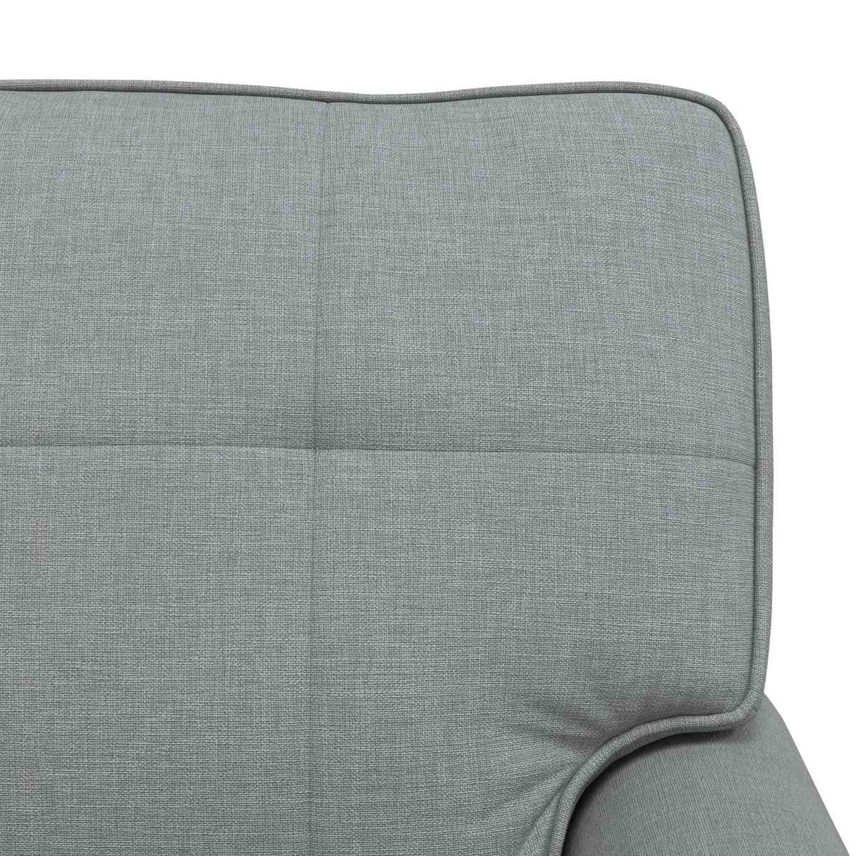 vidaXL Chaise Lounge met kussen Lichtgrijs 91 x 157 x 91 cm Stof