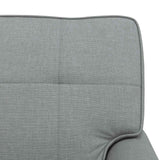 vidaXL Chaise Lounge met kussen Lichtgrijs 91 x 157 x 91 cm Stof