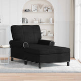vidaXL Chaise Lounge met kussen Lichtgrijs 91 x 157 x 91 cm Stof