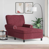 vidaXL Chaise Lounge met kussen Lichtgrijs 91 x 157 x 91 cm Stof
