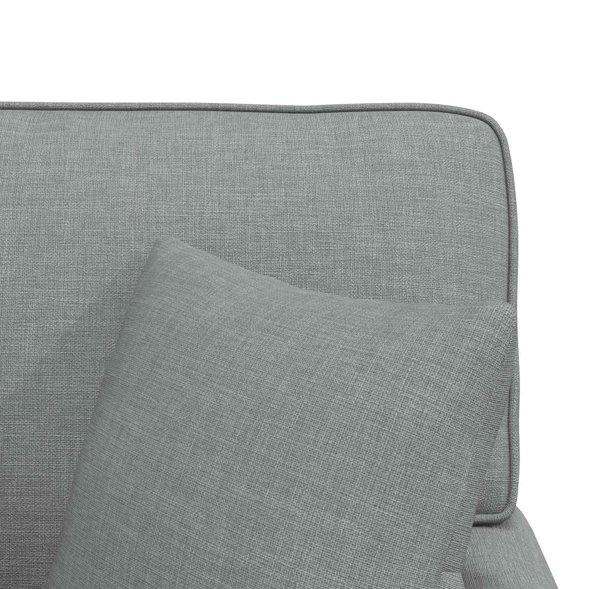 vidaXL Chaise Lounge with Skirt and Cushion 3 pcs Light Grey Fabric