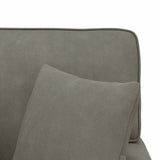 vidaXL Chaise Lounge with Skirt with Cushion 3 pcs Light Grey Corduroy Fabric