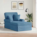 vidaXL Chaise Lounge with Skirt with Cushion 3 pcs Light Grey Corduroy Fabric