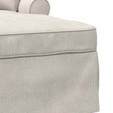 vidaXL Chaise Lounge met Rok Crèmekleurig 157 x 91 x 91 cm ARES