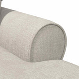 vidaXL Chaise Lounge met Rok Crèmekleurig 157 x 91 x 91 cm ARES