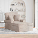 vidaXL Chaise Lounge met Rok Crèmekleurig 157 x 91 x 91 cm ARES