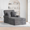 vidaXL Chaise Lounge met Rok Crèmekleurig 157 x 91 x 91 cm ARES