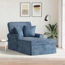 vidaXL Chaise Lounge met Rok Crèmekleurig 157 x 91 x 91 cm ARES