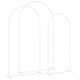 vidaXL Huwelijksboog 3 pcs Wit Staal