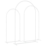 vidaXL Huwelijksboog 3 pcs Wit Staal