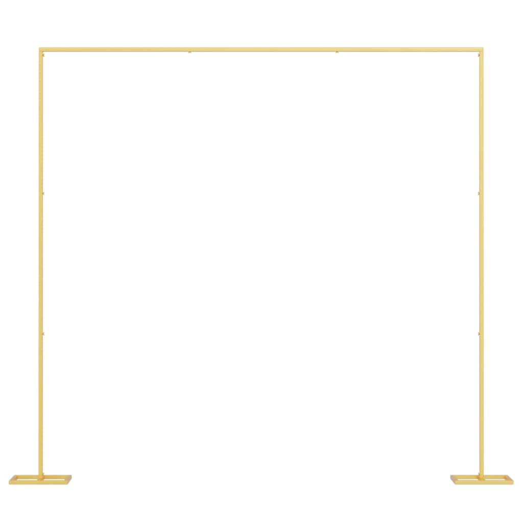 vidaXL Huwelijksboog Goud 338 x 35 x 300 cm Staal