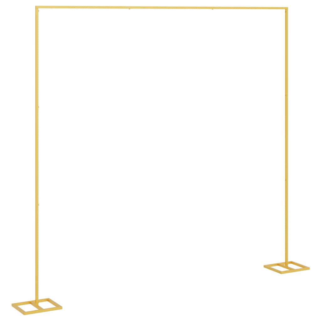 vidaXL Huwelijksboog Goud 338 x 35 x 300 cm Staal