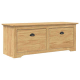 vidaXL Gangbank BODO 114x40x45 cm wit