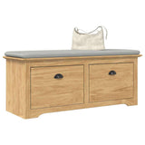 vidaXL Gangbank BODO 114x40x45 cm wit