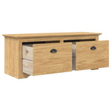 vidaXL Gangbank BODO 114x40x45 cm wit