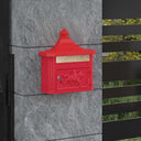 vidaXL Wandgemonteerde brievenbus met opslag Groen 40,5 x 16 x 45 cm