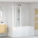 vidaXL Badscherm Mat 120 x 70 x 137 cm Aluminium