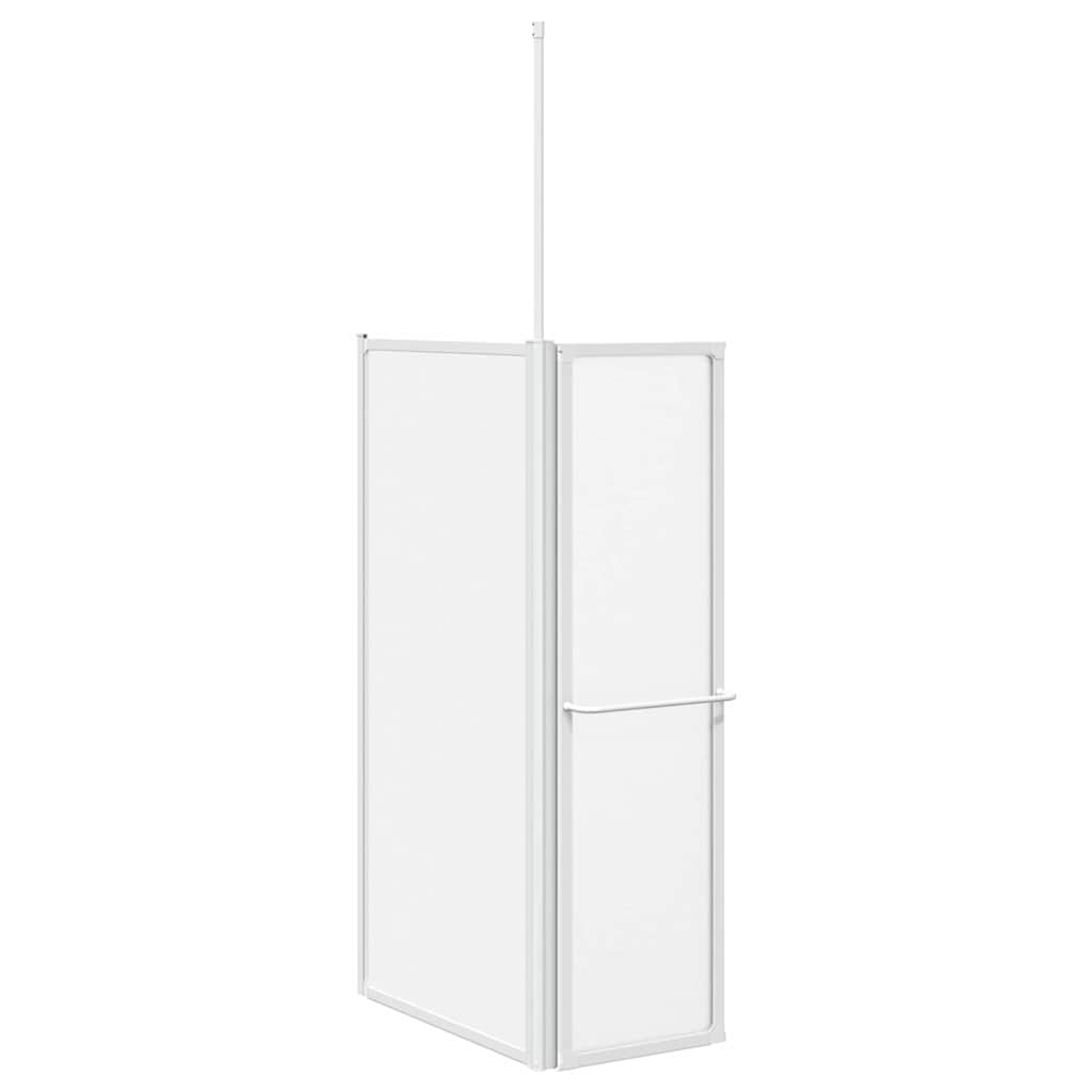 vidaXL Badscherm Mat 120 x 70 x 137 cm Aluminium