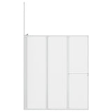 vidaXL Badscherm Mat 120 x 70 x 137 cm Aluminium