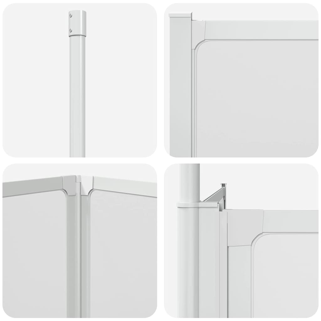 vidaXL Badscherm Mat 120 x 70 x 137 cm Aluminium