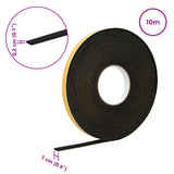 vidaXL Zelfklevende schuimtape Zwart 10mm x 10m CR Schuim