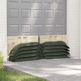 vidaXL Sandbags 10 pcs 103x25 cm HDPE dark green