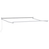 vidaXL Inklapbare Luifel Wit 500 × 300 cm Aluminium