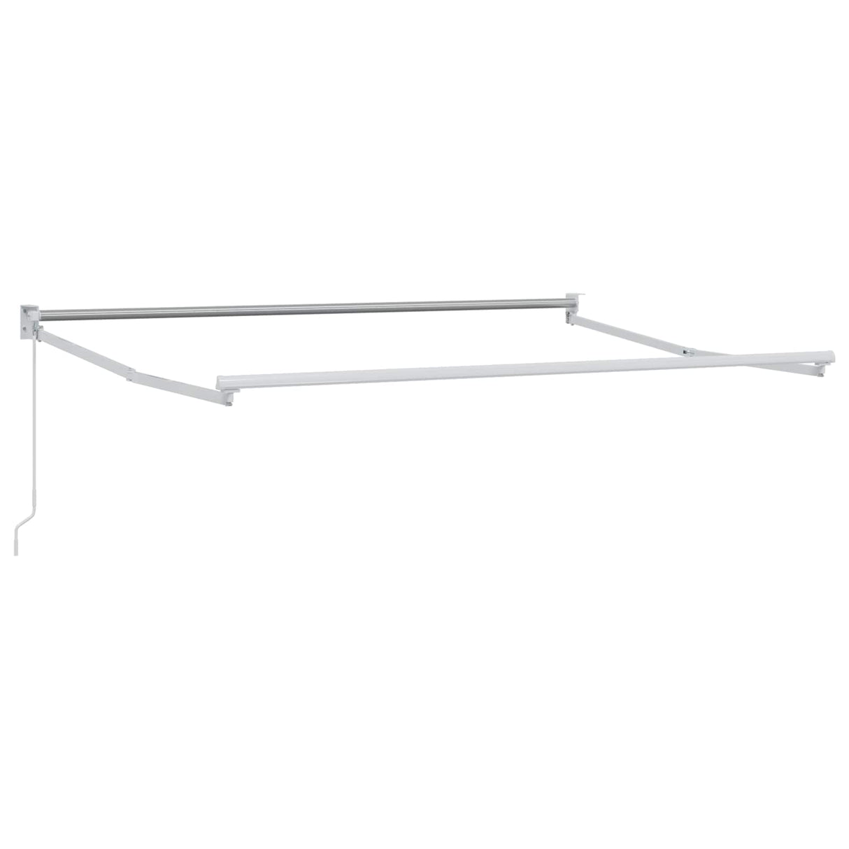 vidaXL Inklapbare Luifel Wit 500 × 300 cm Aluminium