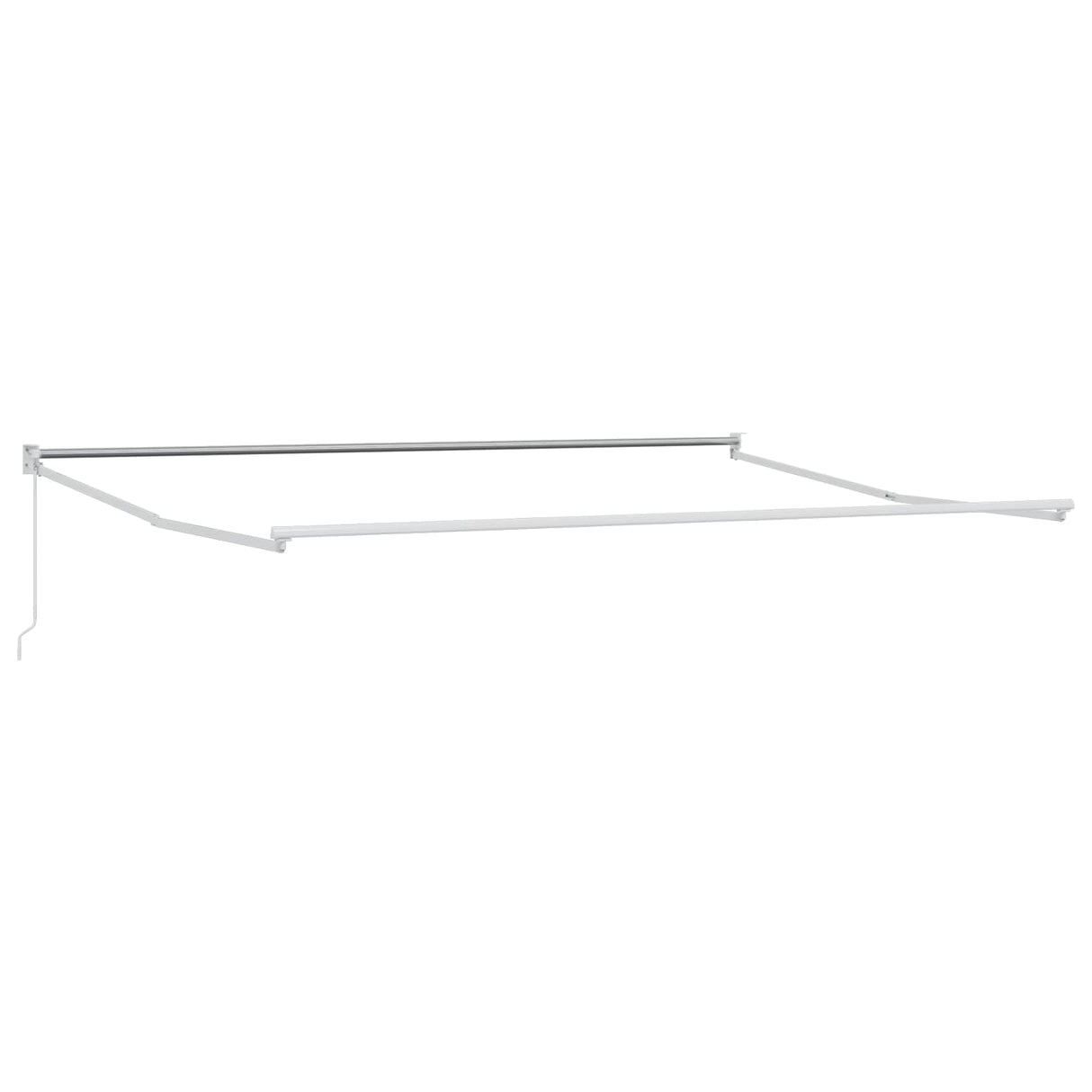 vidaXL Inklapbare Luifel Wit 500 × 300 cm Aluminium