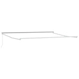 vidaXL Inklapbare Luifel Wit 500 × 300 cm Aluminium