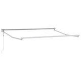 vidaXL Inklapbare Luifel Wit 500 × 300 cm Aluminium