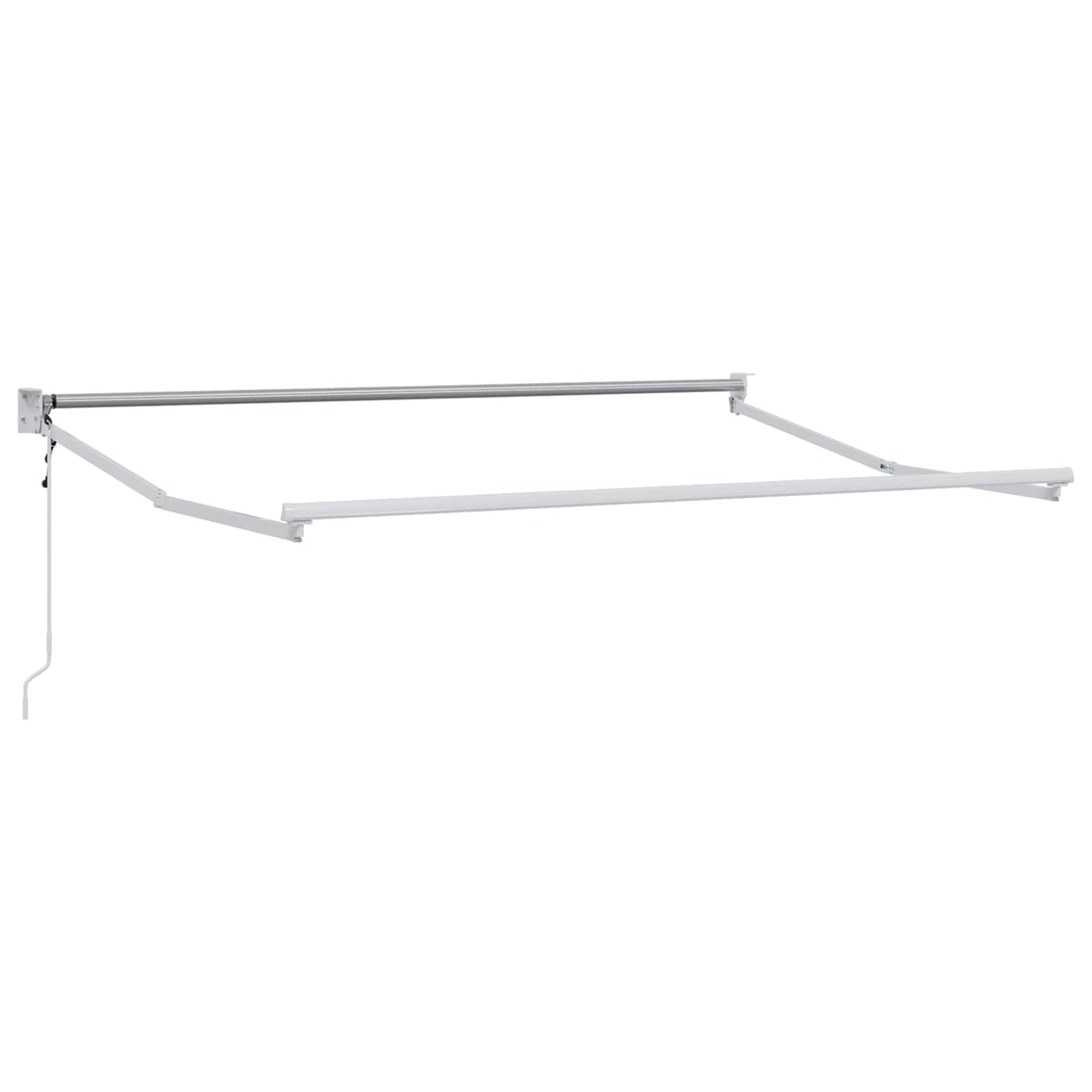 vidaXL Inklapbare Luifel Wit 500 × 300 cm Aluminium