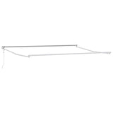 vidaXL Inklapbare Luifel Wit 500 × 300 cm Aluminium