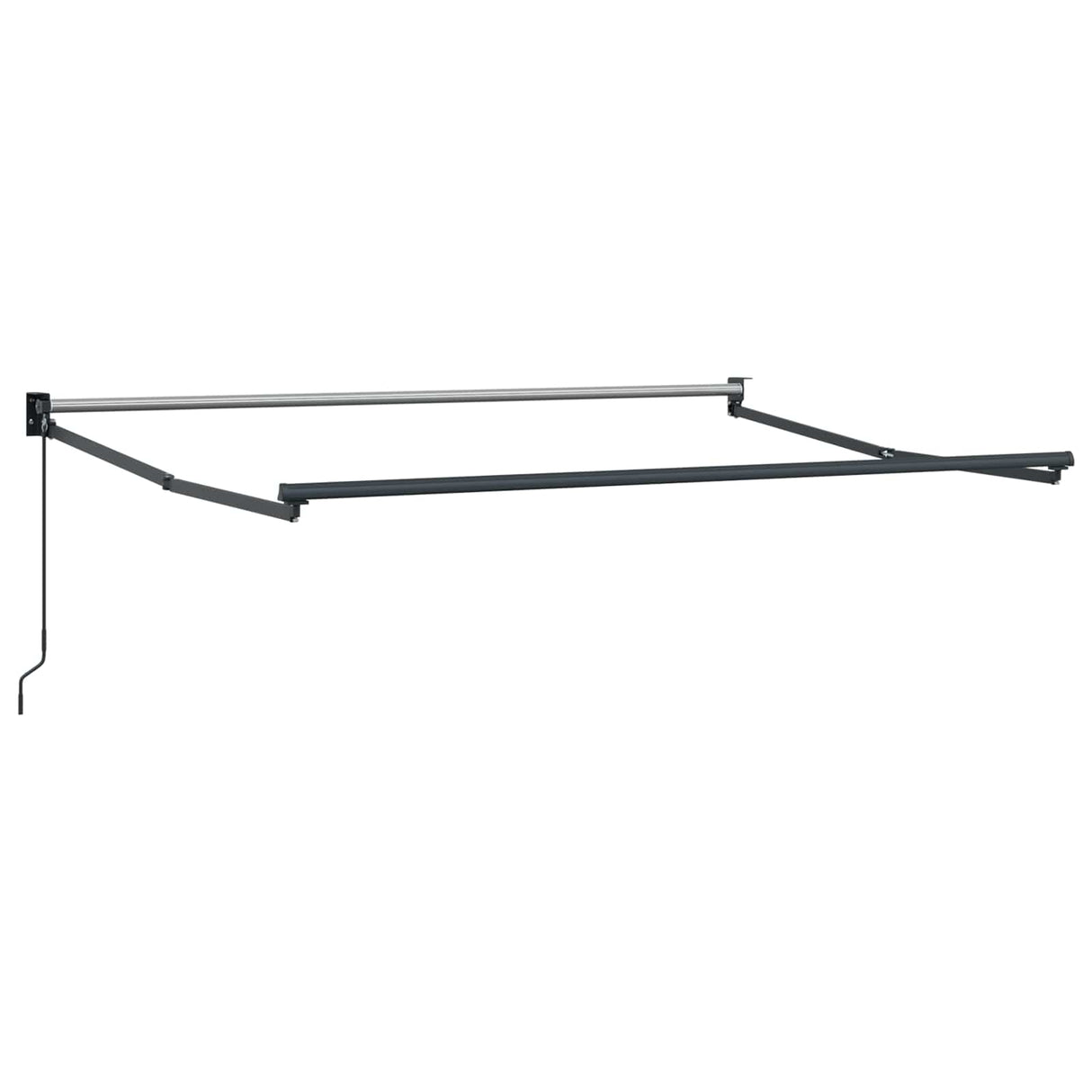 vidaXL Inklapbare Luifel Wit 500 × 300 cm Aluminium