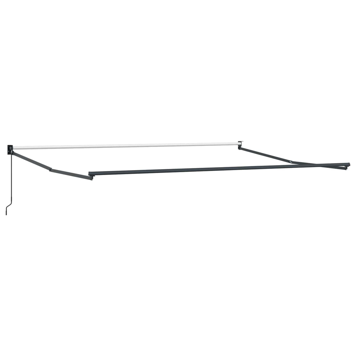 vidaXL Inklapbare Luifel Wit 500 × 300 cm Aluminium