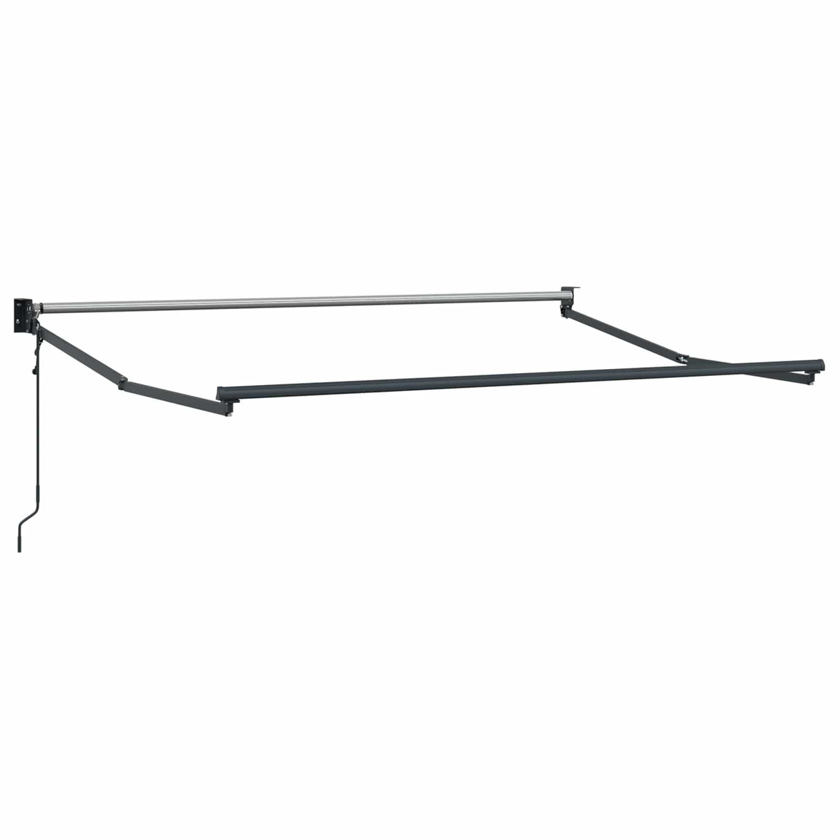 vidaXL Inklapbare Luifel Wit 500 × 300 cm Aluminium