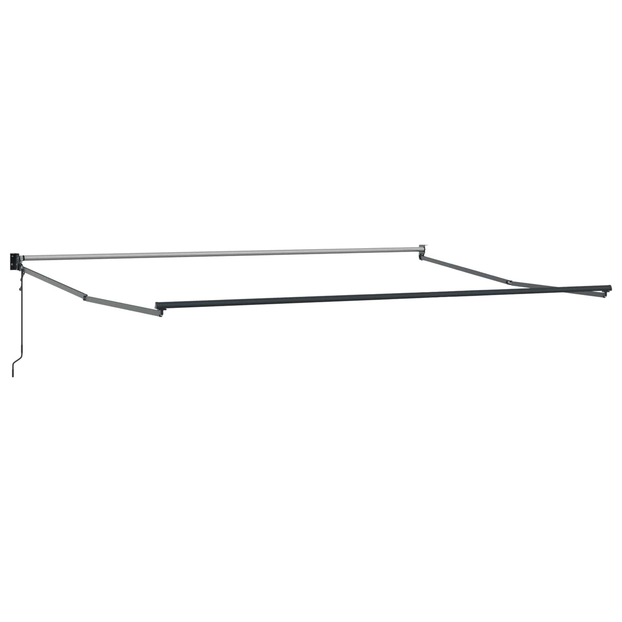 vidaXL Inklapbare Luifel Wit 500 × 300 cm Aluminium