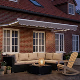 vidaXL Elektrisch Uittrekbaar Markies Frame Wit 2,5 x 2 m Aluminium