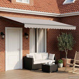 vidaXL Elektrisch Uittrekbaar Markies Frame Wit 2,5 x 2 m Aluminium