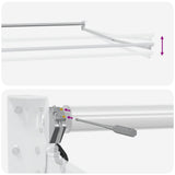vidaXL Elektrisch Uittrekbaar Markies Frame Wit 2,5 x 2 m Aluminium