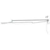 vidaXL Elektrisch Uittrekbaar Markies Frame Wit 2,5 x 2 m Aluminium