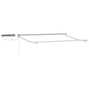 vidaXL Store banne électrique rétractable Cadre blanc 2,5 x 2 m Acier