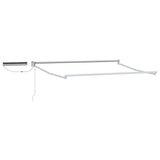 vidaXL Store banne électrique rétractable Cadre blanc 2,5 x 2 m Acier