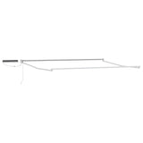 vidaXL Store banne électrique rétractable Cadre blanc 2,5 x 2 m Acier