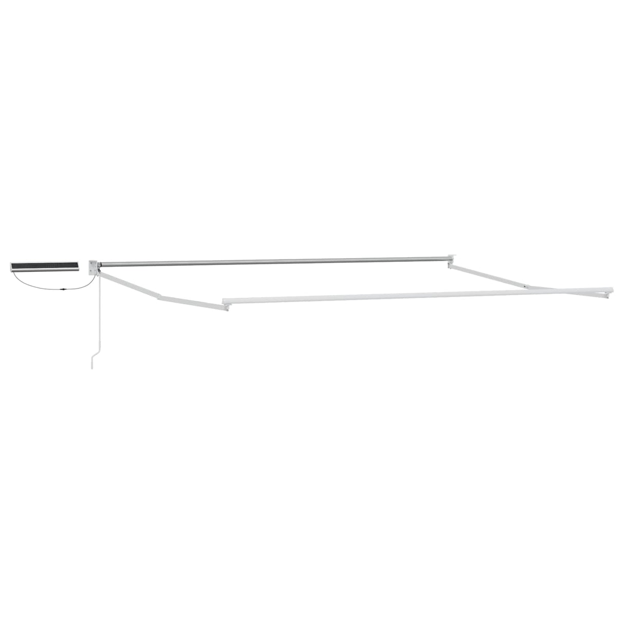 vidaXL Store banne électrique rétractable Cadre blanc 2,5 x 2 m Acier