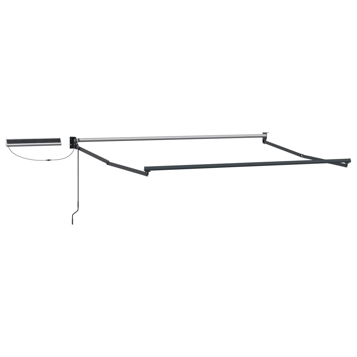 vidaXL Store banne électrique rétractable Cadre blanc 2,5 x 2 m Acier