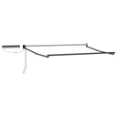 vidaXL Store banne électrique rétractable Cadre blanc 2,5 x 2 m Acier