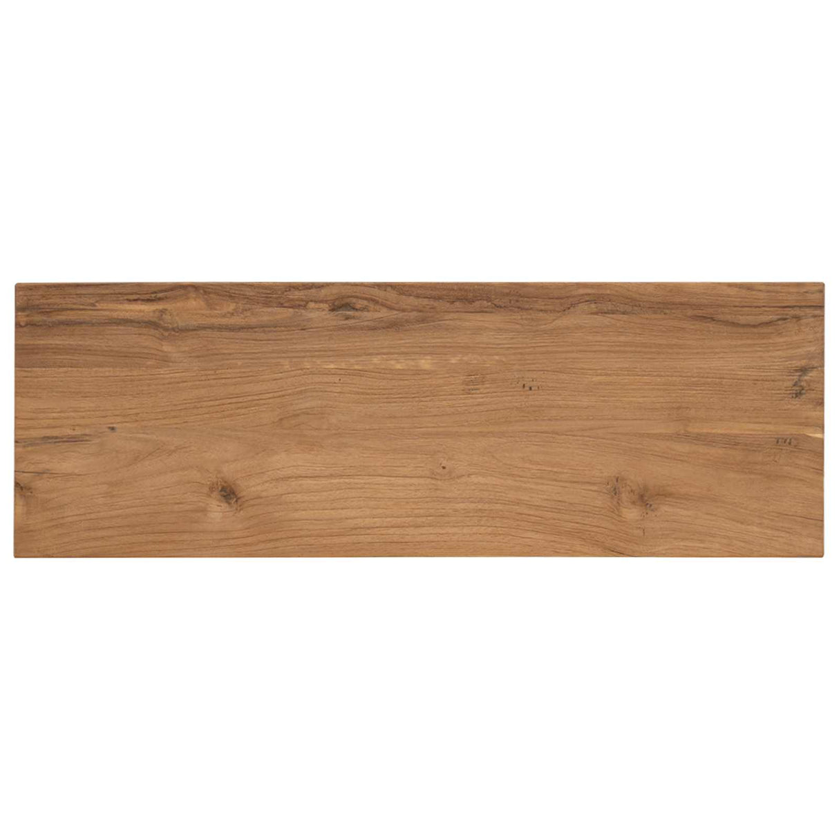 vidaXL Wandtafel Naturel 90 x 30 x 80 cm Massief Teakhout